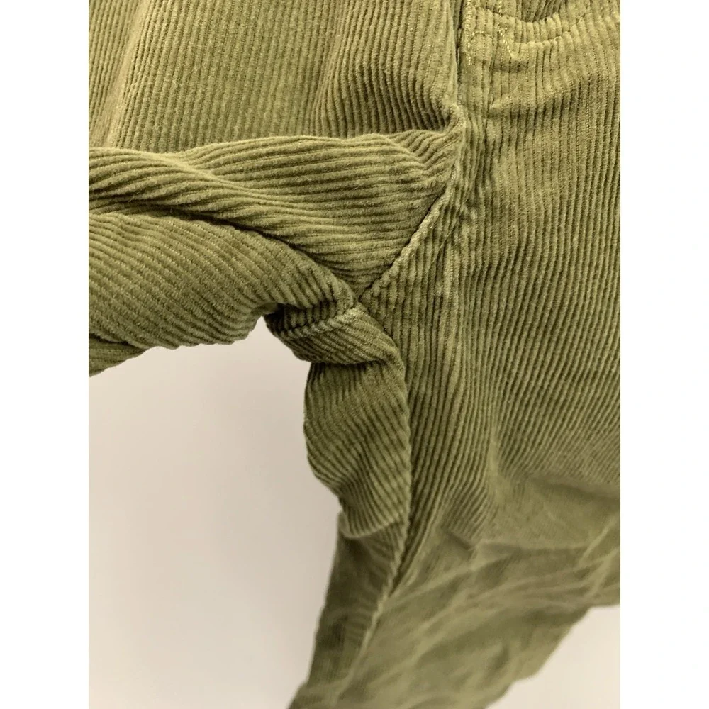 Gymboree Floral Embroidered Y2K Corduroy Green Pants Size 7 Youth‎